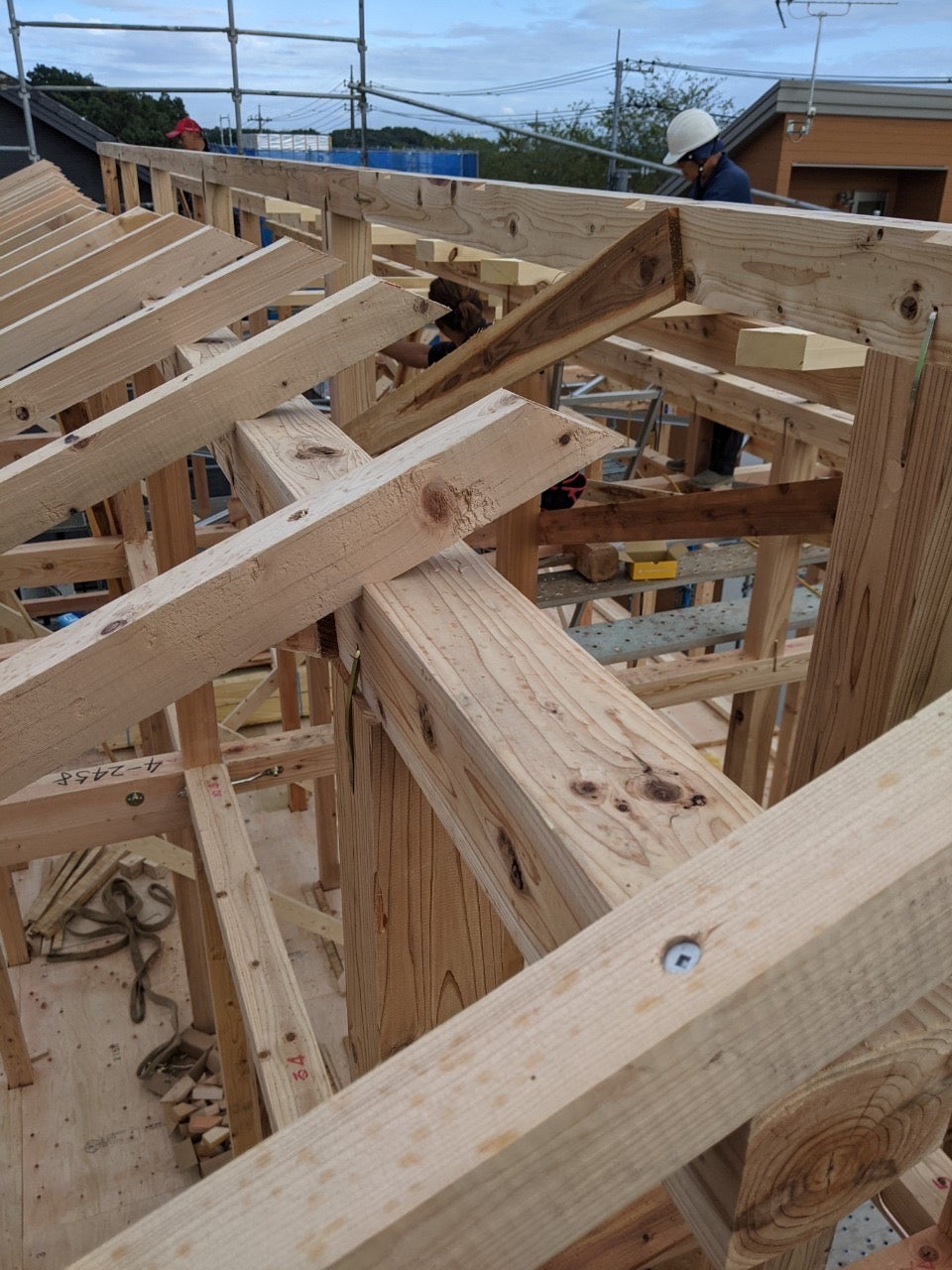 取手新築の建て方が終わりました!